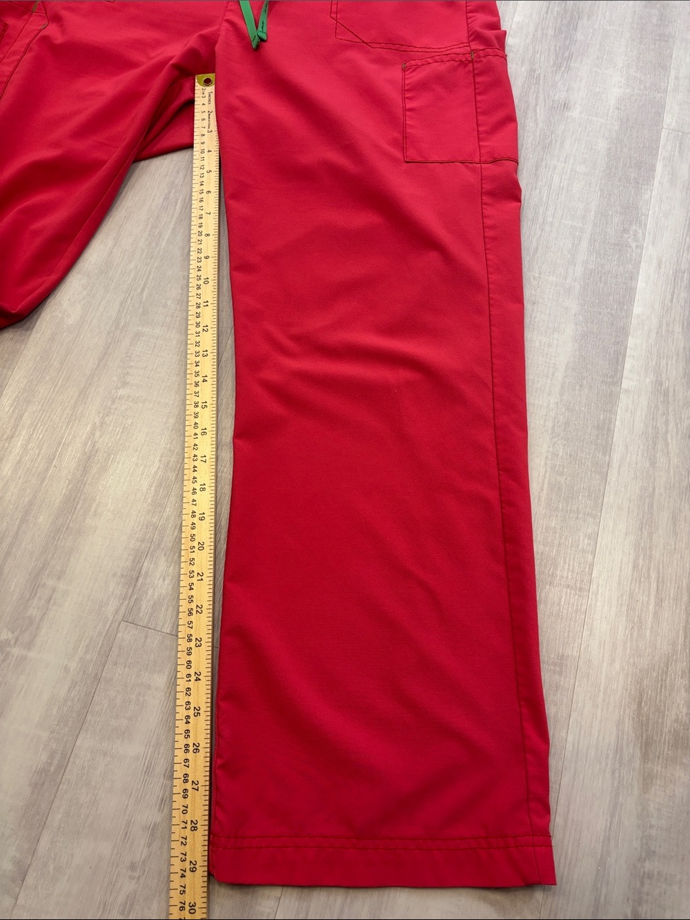 Carhartt Scrub Set Top & Pants adjustable waist Fushia with Green Trim XLarge - Picture 11 of 13